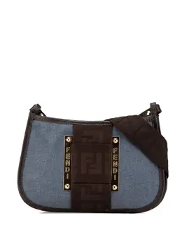 Fendi Pre-Owned: Голубая сумка через плечо 