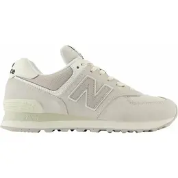 New Balance: Белые кроссовки  574