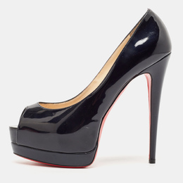 Christian Louboutin: Чёрные босоножки 