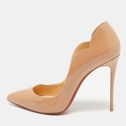 Christian Louboutin: Бежевые туфли 