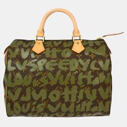 Louis Vuitton: Сумка  Speedy 30 цвета хаки