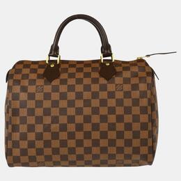 Louis Vuitton: Коричневая сумка  Speedy 30