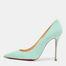 Christian Louboutin: Зелёные туфли  Pigalle