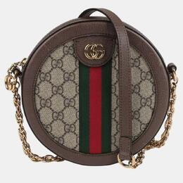 Gucci: Бежевая сумка через плечо  GG Supreme