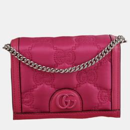 Gucci: Розовая сумка  GG