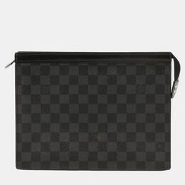 Louis Vuitton: Чёрный клатч  Pochette