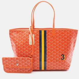 Goyard: Оранжевая сумка-шоппер 