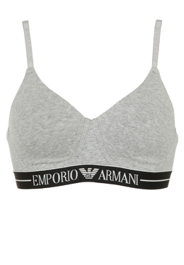 EMPORIO ARMANI Underwear: Серый бюстгальтер 