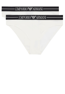 EMPORIO ARMANI Underwear: Белые трусы 