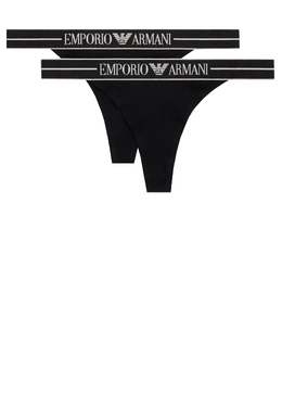 EMPORIO ARMANI Underwear: Чёрные трусы 