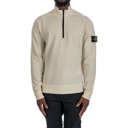 Stone Island: Белая толстовка 