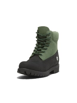 Timberland: Зелёные ботинки 