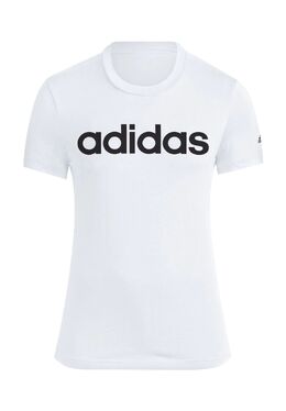 Adidas: Белая футболка 