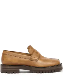 Maison Margiela: Коричневые туфли  Tabi