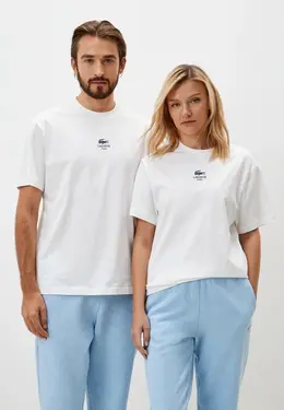 Lacoste: Белая футболка 