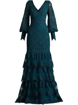 Tadashi Shoji: Зелёное платье 