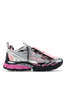 Off-White: Розовые кроссовки 