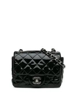CHANEL Pre-Owned: Чёрная сумка через плечо 