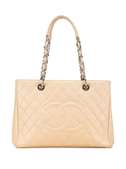 CHANEL Pre-Owned: Коричневая сумка-шоппер 