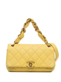CHANEL Pre-Owned: Жёлтая сумка 