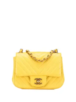 CHANEL Pre-Owned: Жёлтая сумка через плечо 