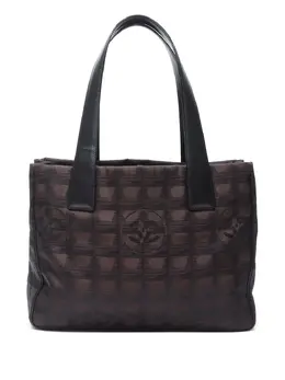 CHANEL Pre-Owned: Коричневая сумка-шоппер 