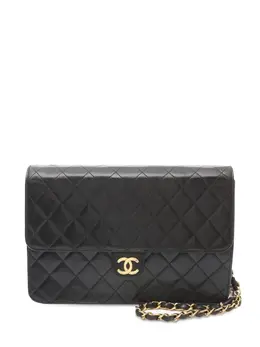 CHANEL Pre-Owned: Чёрная сумка через плечо 