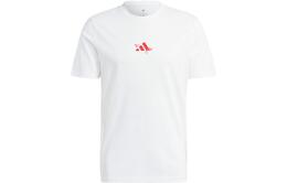 Adidas: Белая футболка 