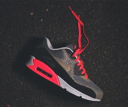 Nike: Серые кроссовки  Air Max 90 Premium