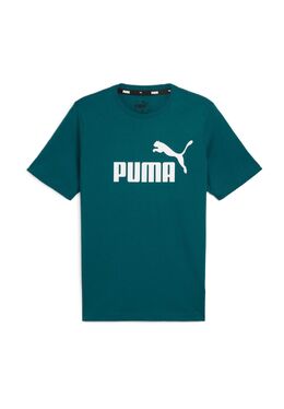 PUMA: Зелёная футболка  Essentials