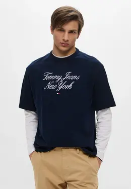 Tommy Hilfiger: Синяя футболка 