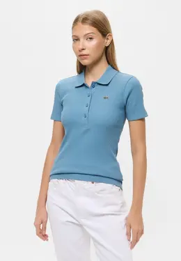 Lacoste: Синее поло 