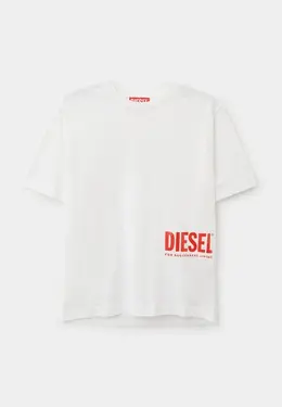 Diesel: Белая футболка 