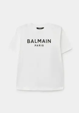 Balmain: Белая футболка 