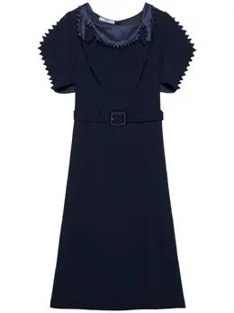 Prada: Атласное платье 