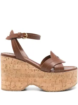 Gianvito Rossi: Коричневые сандалии 