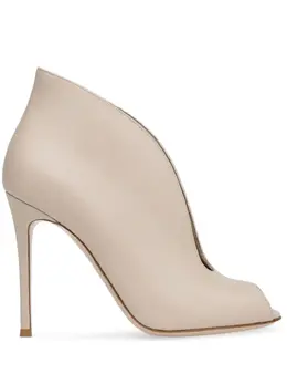 Gianvito Rossi: Бежевые ботинки  Vamp