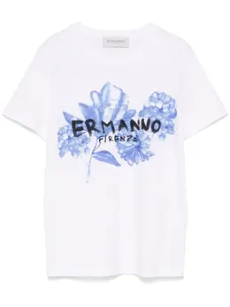 ERMANNO FIRENZE: Футболка со стразами 