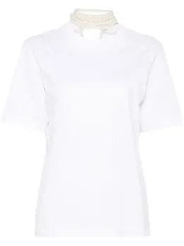 Carven: Белая футболка 