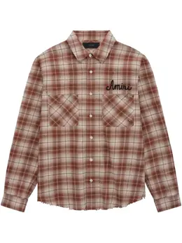 AMIRI: Коричневая рубашка 