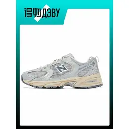 New Balance: Серебристые кроссовки  530