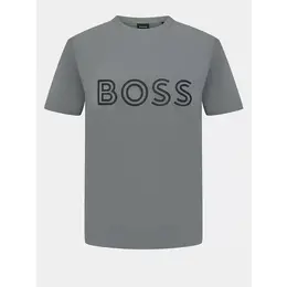 BOSS: Серая футболка 