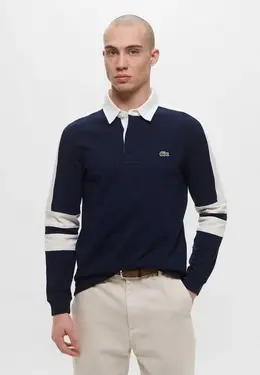 Lacoste: Синее поло 