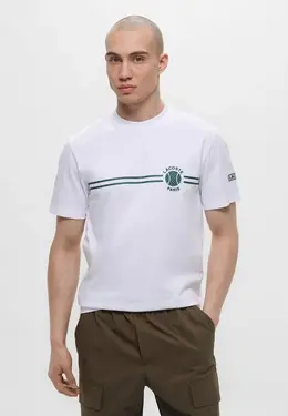 Lacoste: Белая футболка 