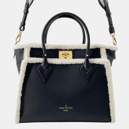 Louis Vuitton: Чёрная сумка-шоппер 