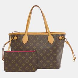 Louis Vuitton: Коричневая сумка-шоппер  Neverfull