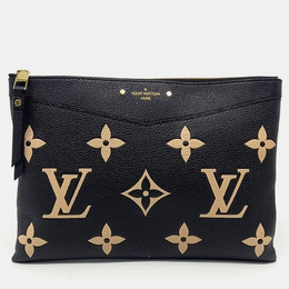 Louis Vuitton: Чёрный клатч 