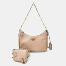 Prada: Бежевая сумка 