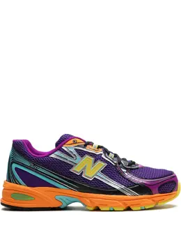 New Balance: Розовые кроссовки 