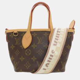 Louis Vuitton: Коричневая сумка-шоппер  Neverfull